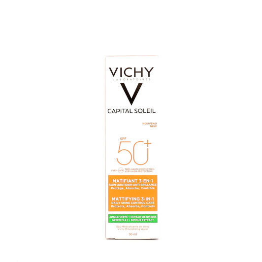 Soin matifiant SPF50+ Vichy Capital Soleil - Solaire peau mixte