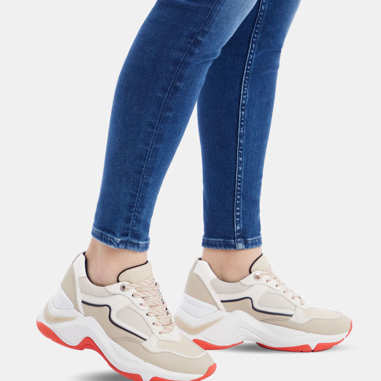 Tommy Hilfiger Baskets running Chunky Seasonal beiges