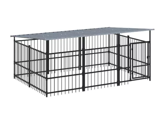 Chenil cage enclos pac noire 297 x 198 x 128 cm 02_0041764