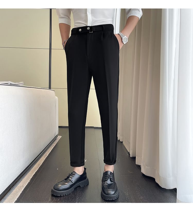 Andrei - Hoge taille taps toelopende pantalon