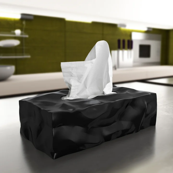 essey - Wipy 2-Cube Tuchbox, schwarz