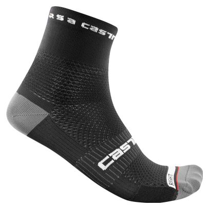 Paire de Chaussettes Castelli Rosso Corsa Pro 9 Noir