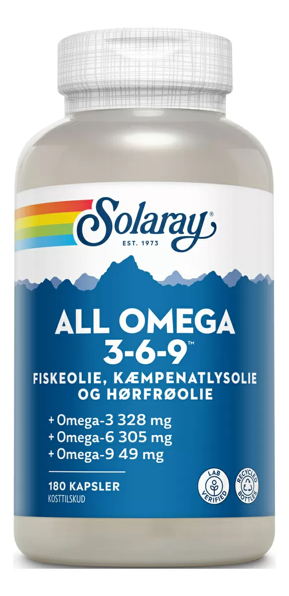 Solaray All Omega 3-6-9 - 180 kaps.