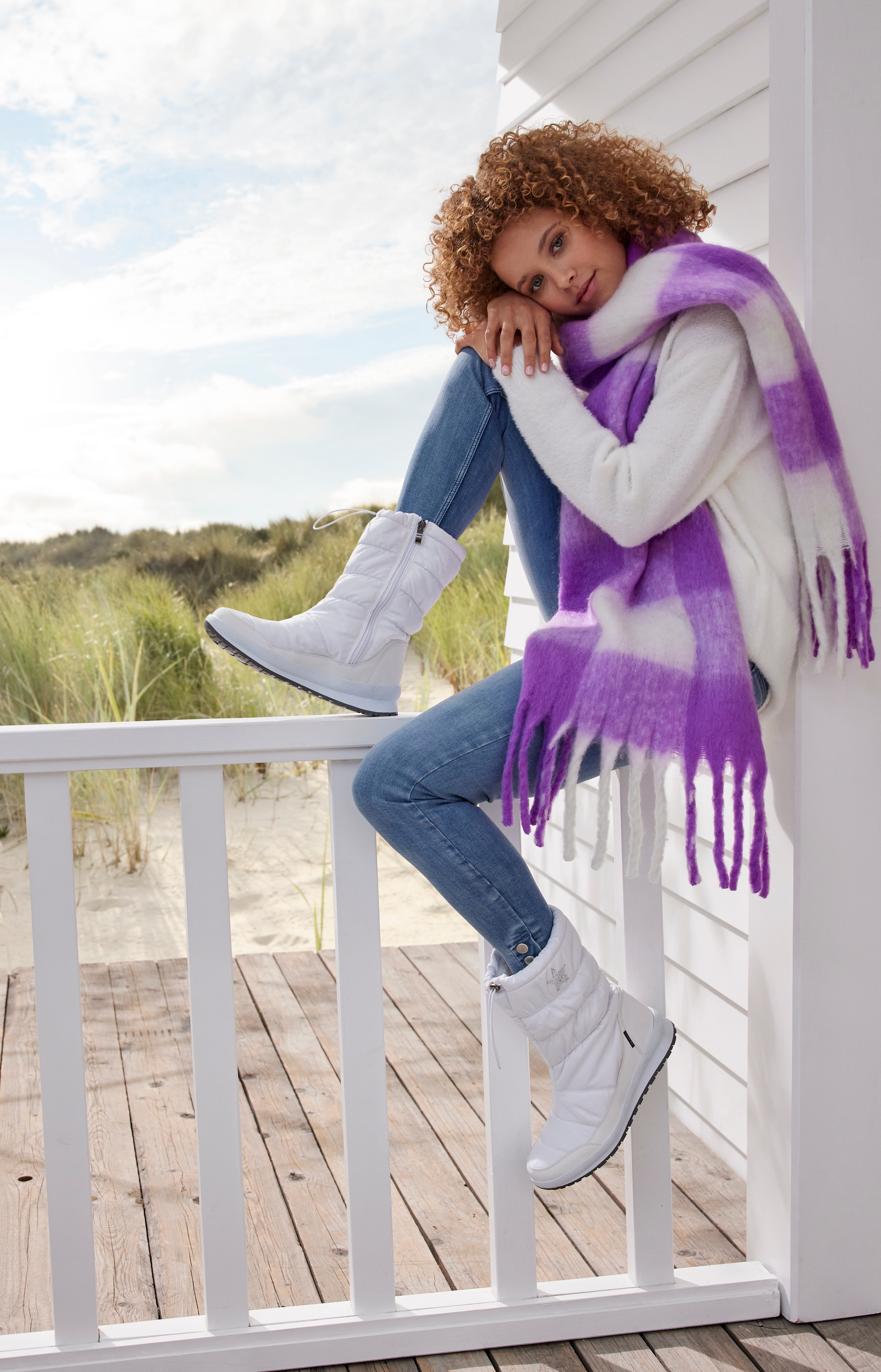 LASCANA Winterstiefel  Stiefelette, Winterboots mit Warmfutter, wasserabweisend