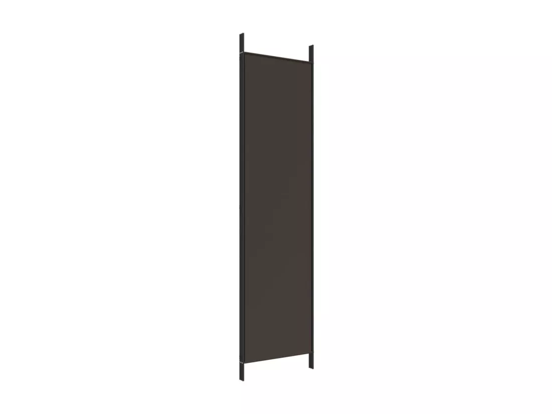 Cloison de séparation 3 panneaux Marron 150x200 cm Tissu