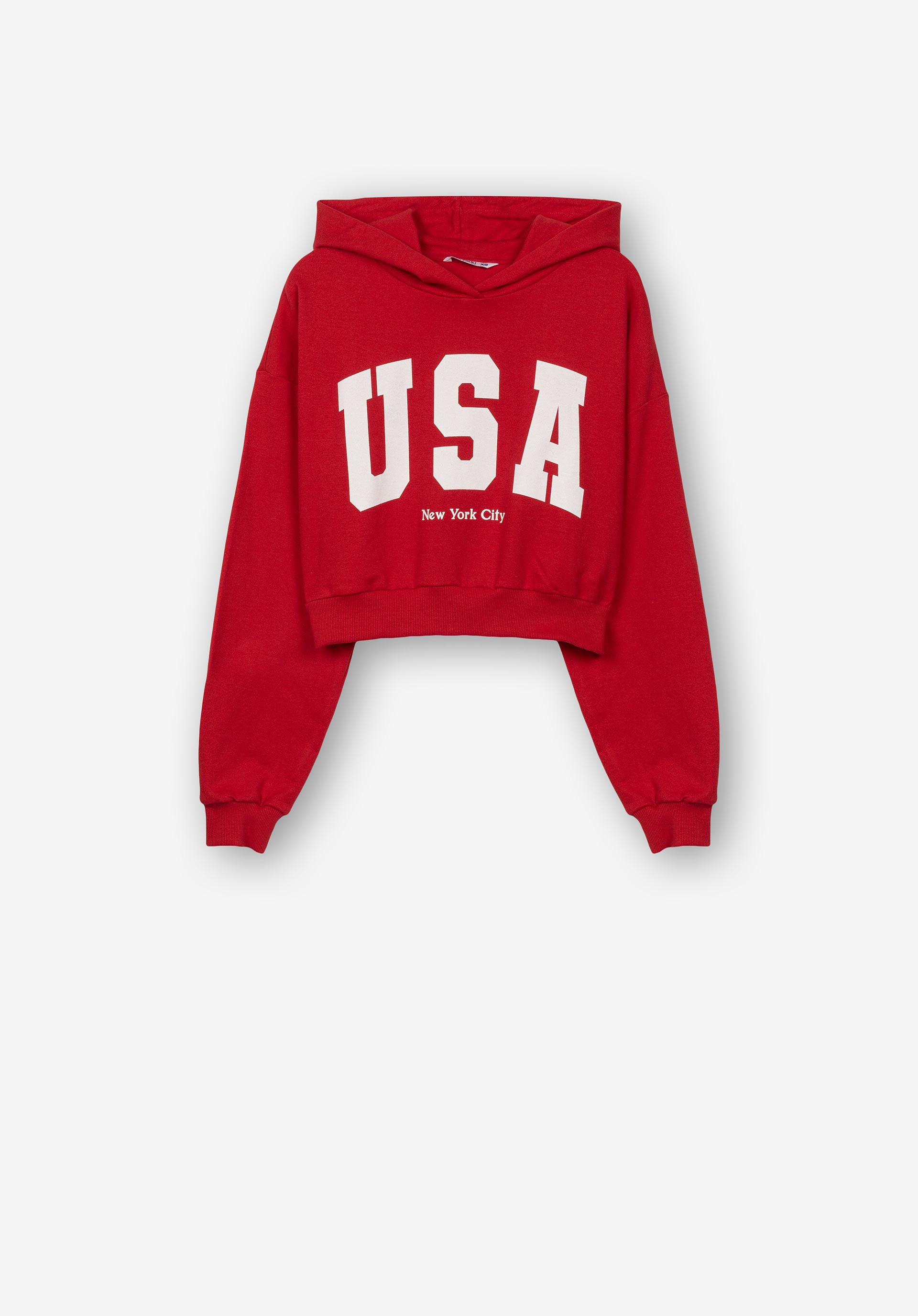 Hoodie com Texto Frontal