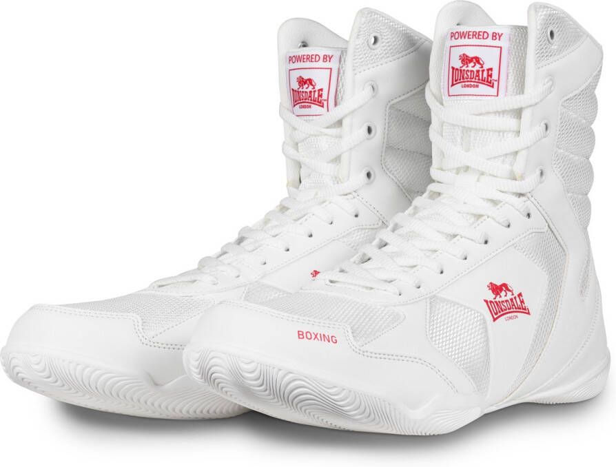Lonsdale Boxing Shoes Heskin 160047 White Red
