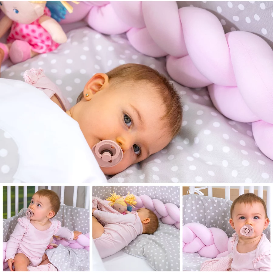 babybay® Nestchenschlange geflochten rosé  alle Modelle
