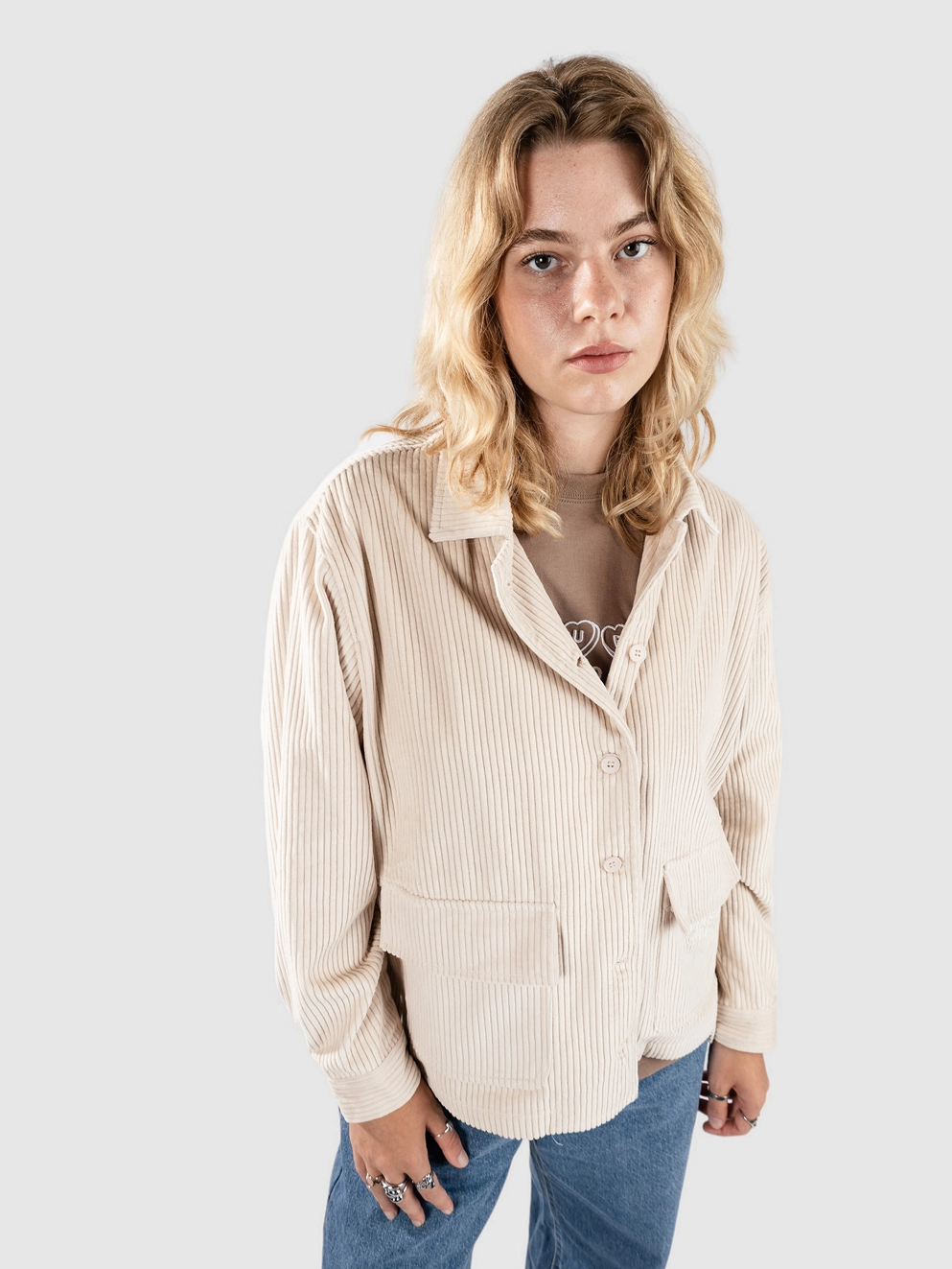 Blue Tomato Fat Cord Shirt off/white