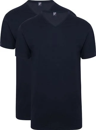 Alan Red Vermont Extra Lange T-Shirts Navy (2Pack) 5671/2P/06 Vermont Long Navy kopen