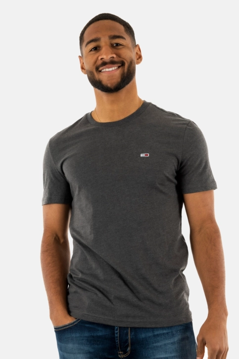 Tee shirt tommy jeans xslim jaspe pt2 washed black heather