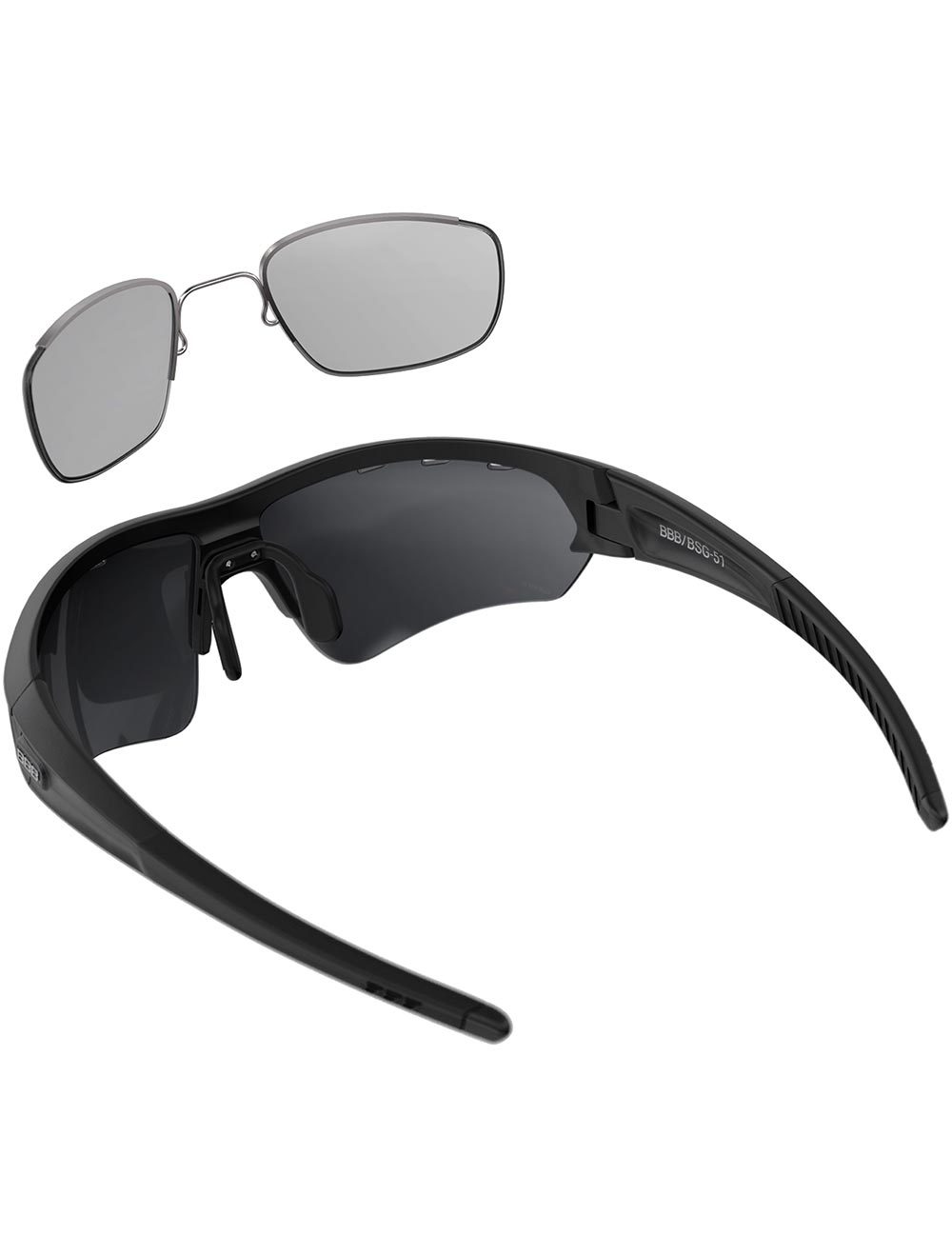 BBB Cycling Select Optic BSG-51 Smoke Mat Zwart