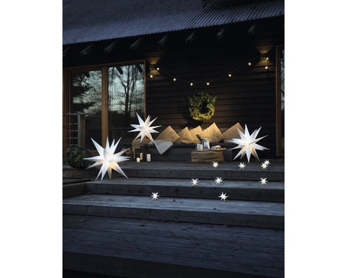 LED-ster, 55 cm, 18 punten, warm wit licht