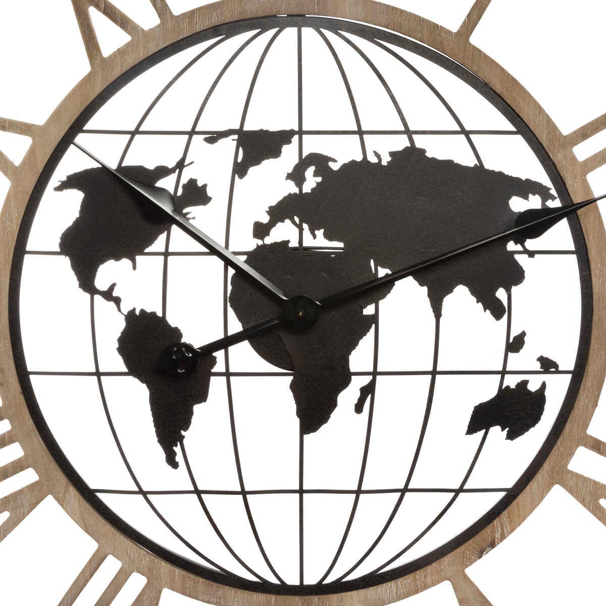 PENDULE METAL MONDE D.67CM