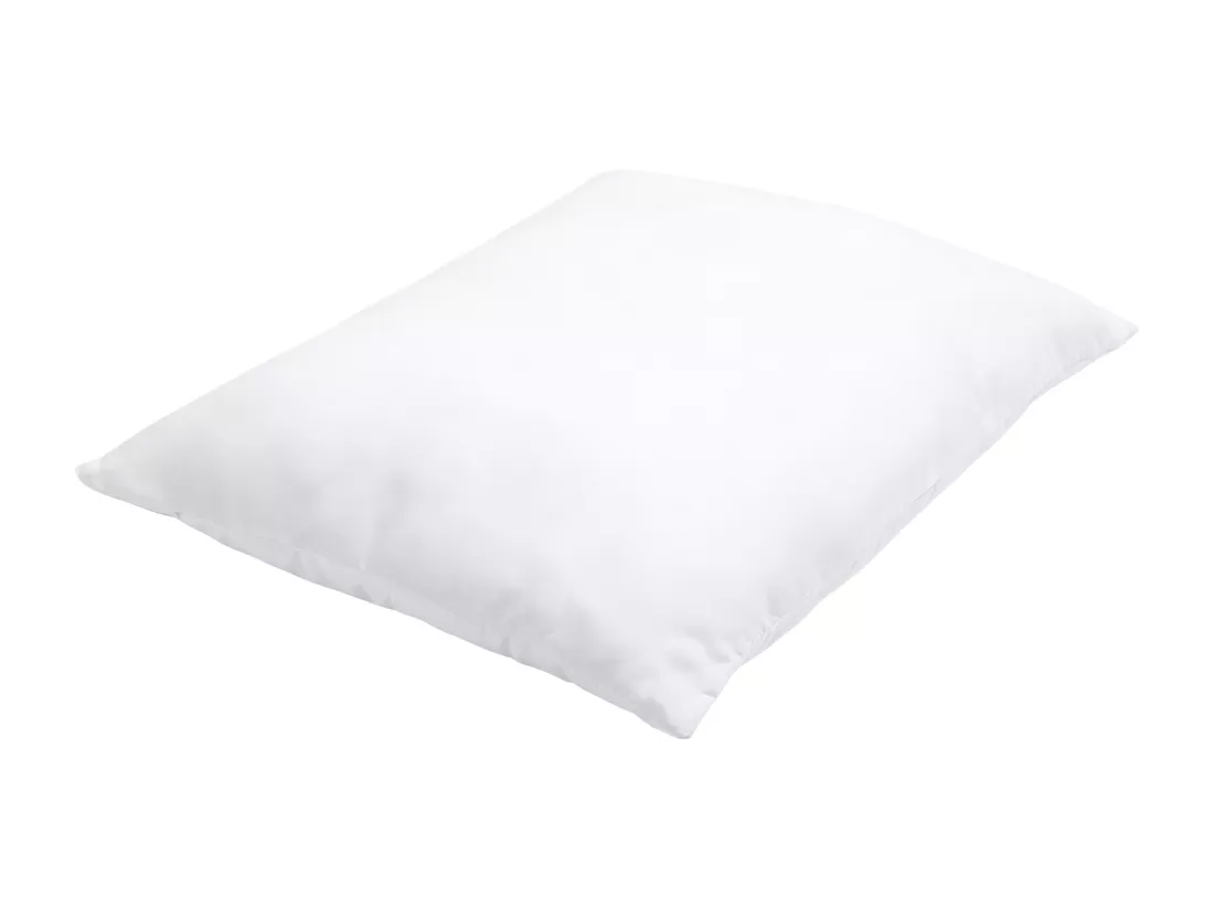 Lot de 2 oreillers ERRIGAL Bas Microfibre 50 x 60 cm Blanc