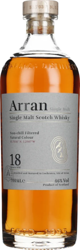 ARRAN 18 YEARS SINGLE MALT 70CL