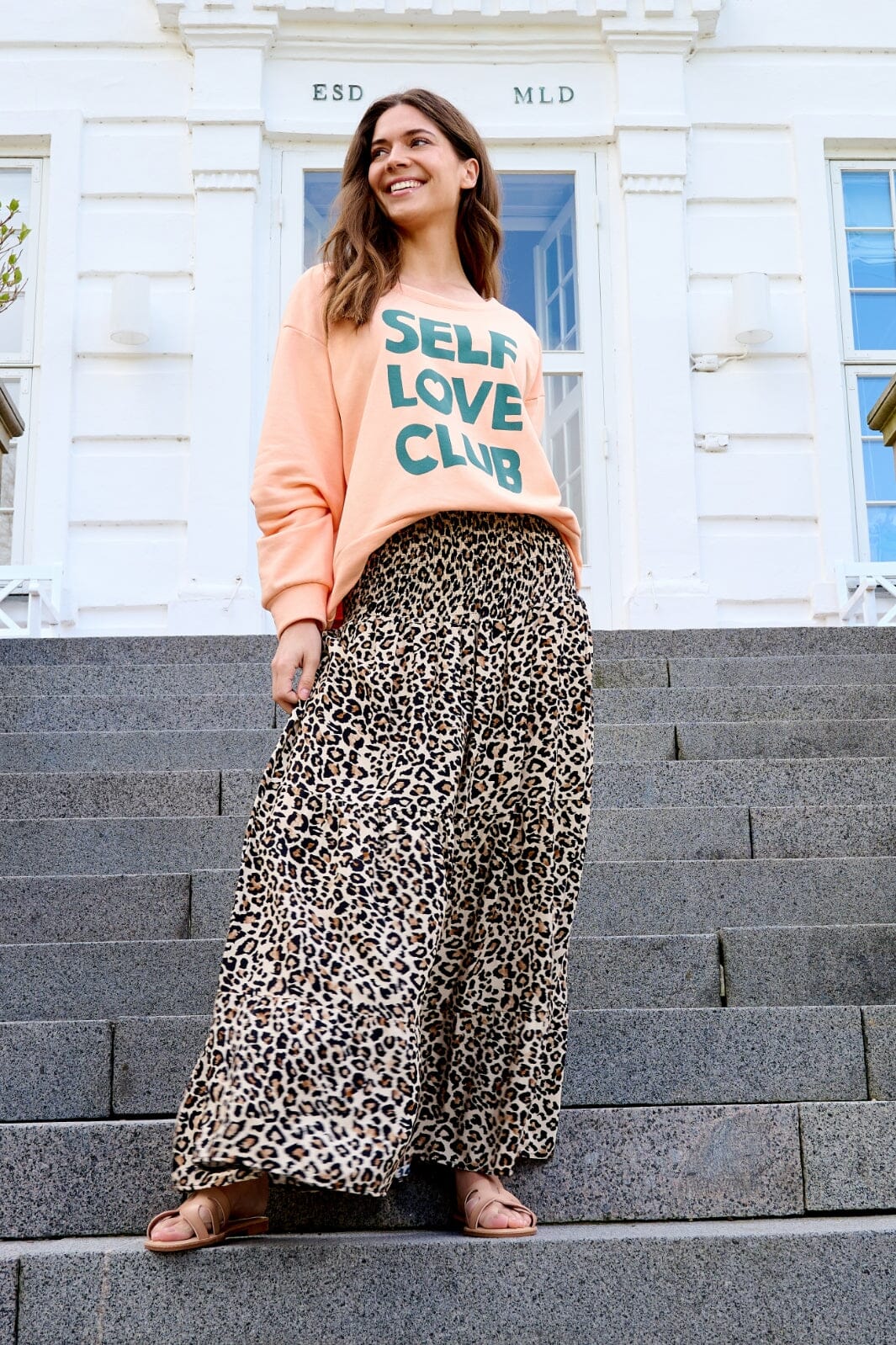 Marta Du Chateau Mdcluciana Sweat salmone