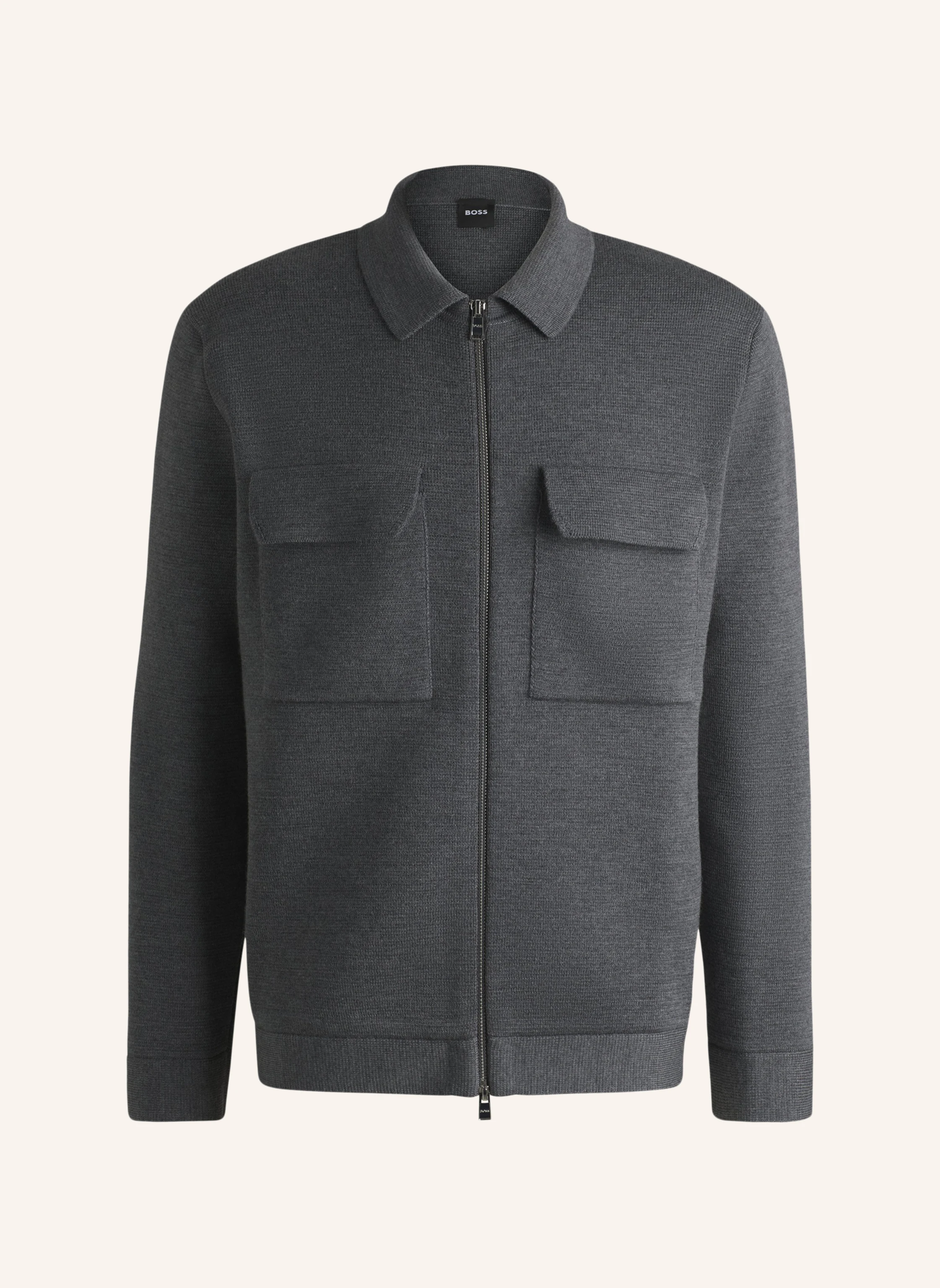 BOSS Strickjacke P-BELLOTTO Regular Fit