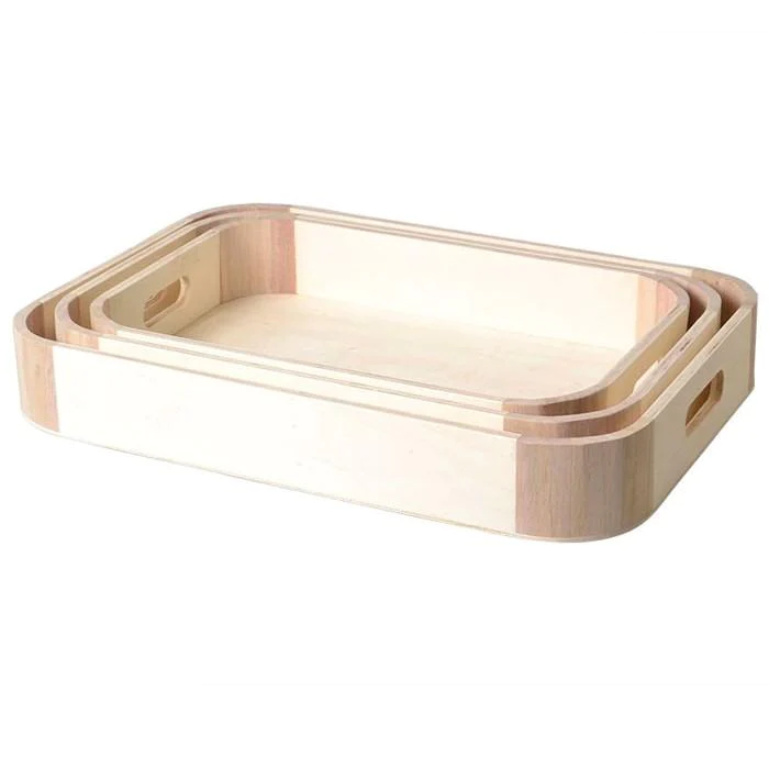 3 plateaux en bois design à customiser Artemio