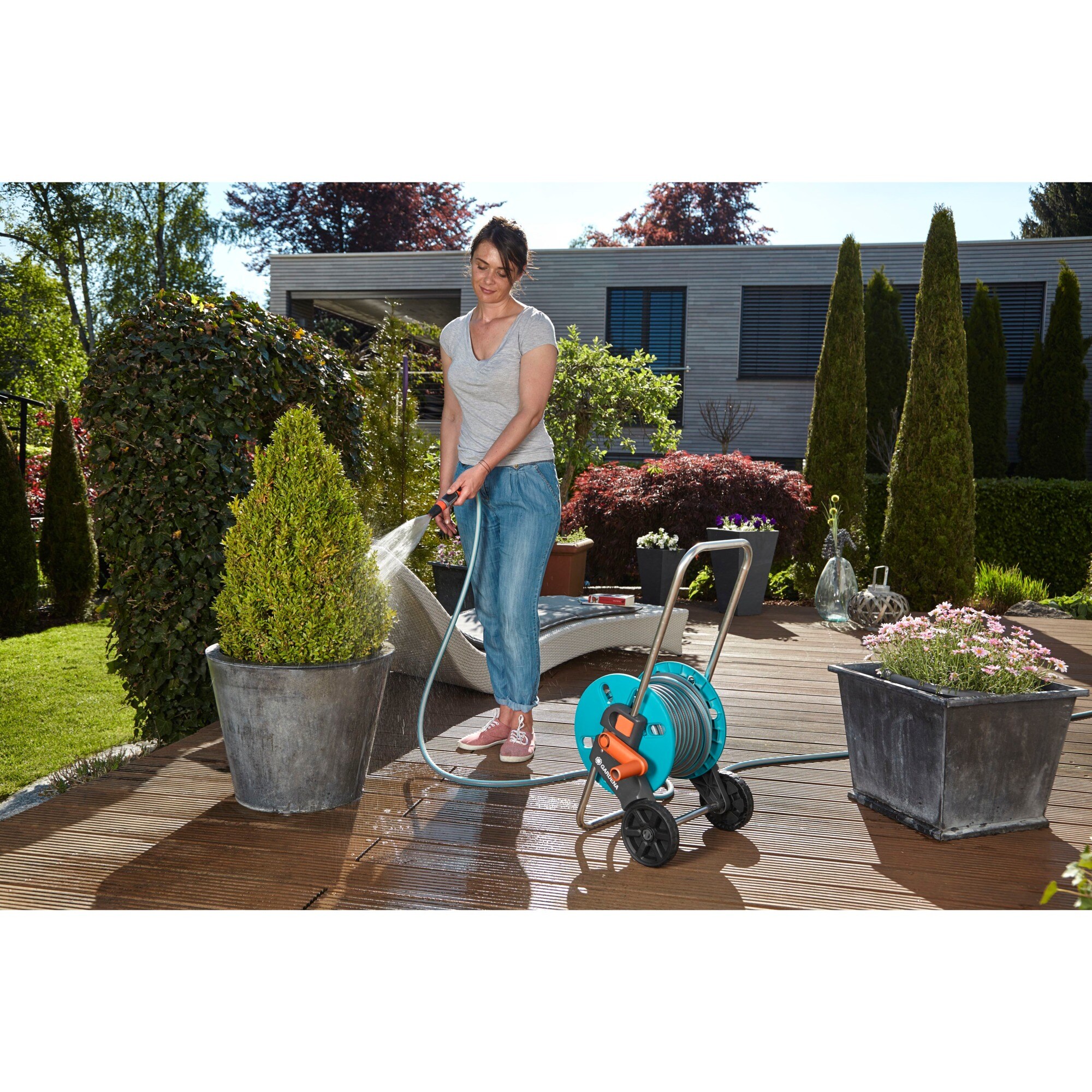 GARDENA Schlauchwagen Schlauchwagen CleverRoll S Set