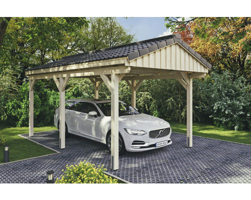 SKAN Holz Fichtelberg enkele carport 317 x 566 cm naturel