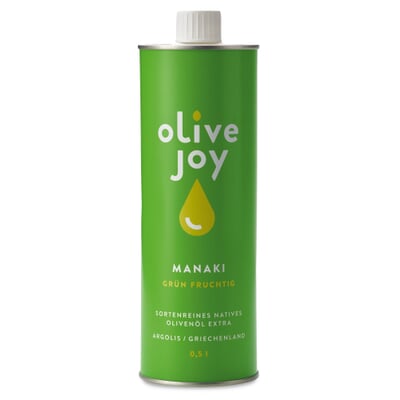 Olive Joy Olivenöl Manaki fruchtig