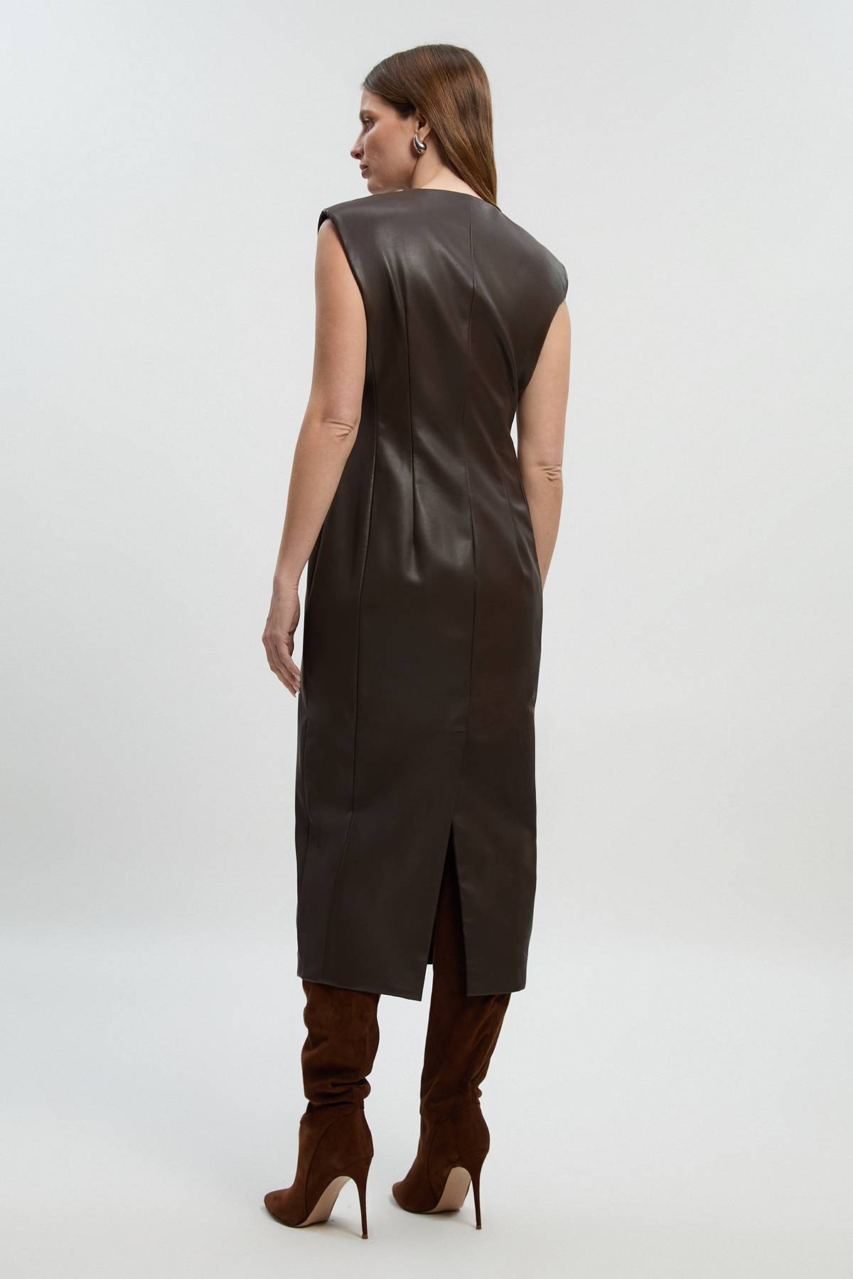 KarenMillen Robe Crayon Ajustée en synthétique