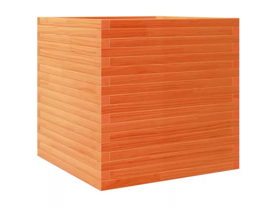 Jardinière bac lit surélevé bois marron 70 x 70 x 68.5 cm 02_0038494