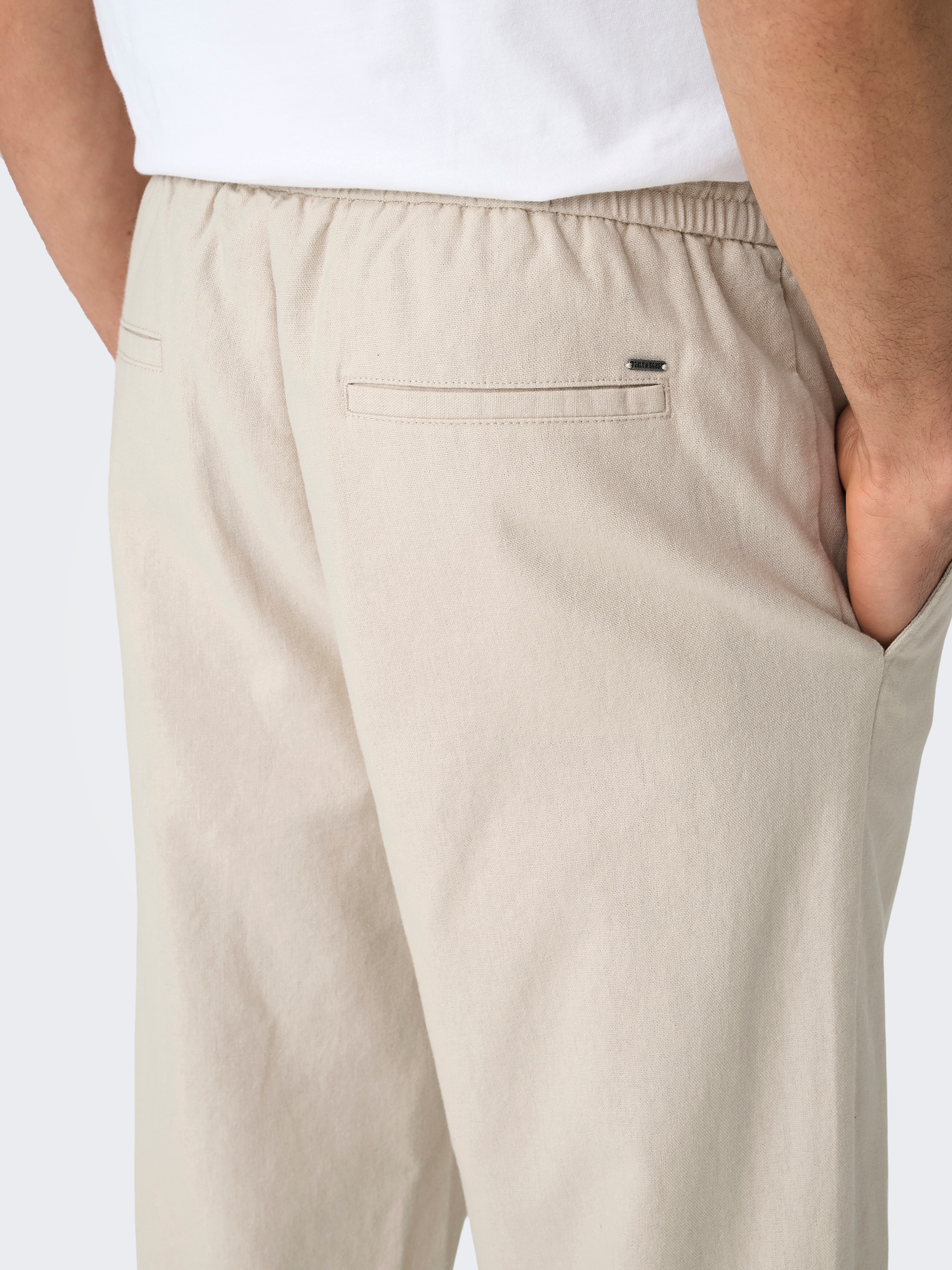 ONLY & SONS Trainingshose »ONSSINUS LOOSE 0007 COT LIN PANT NOOS«