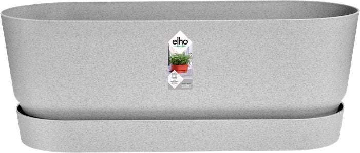 Elho plantenbak Greenville grijs 49 x 19,8 x 17,9 cm