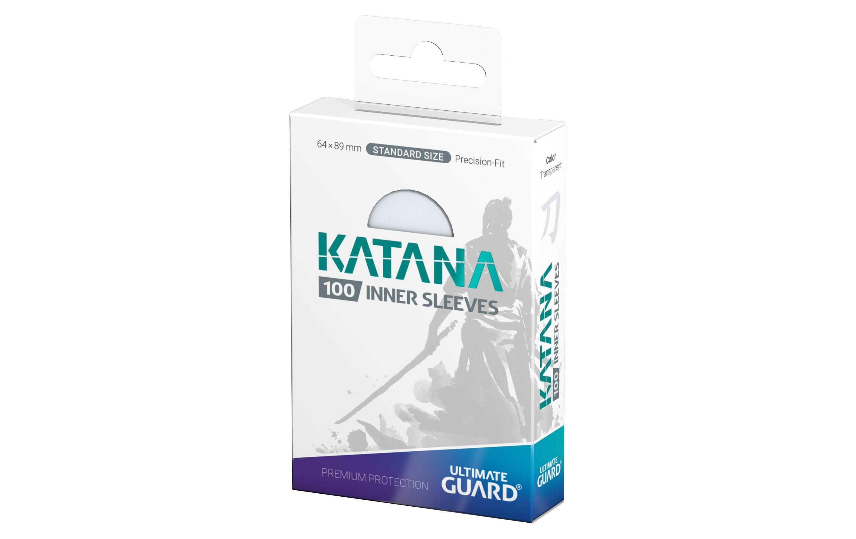 Kartenhülle Katana Inner Sleeves Standard Transparent 100Innere Kartenschutzhüllen für Karten der Standardgrösse 64 × 89 mm
