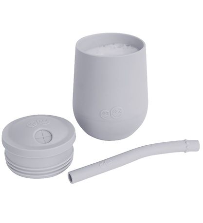 EzPz Mini Cup m. Suger?r - Silikone - Støvet Gr?bl?