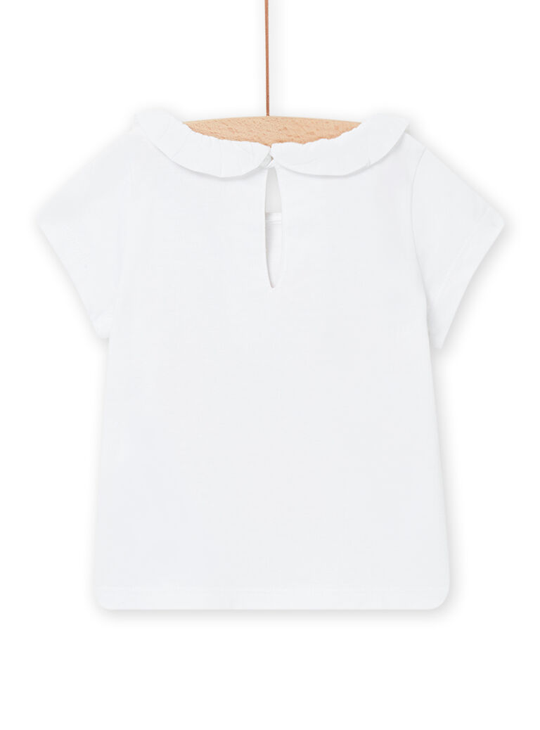 T-shirt blanc bébé fille