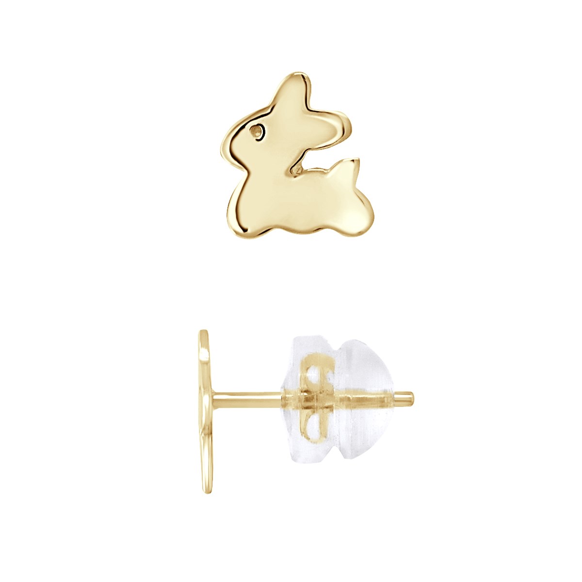 Boucles d'Oreilles LAPIN - Or Jaune
