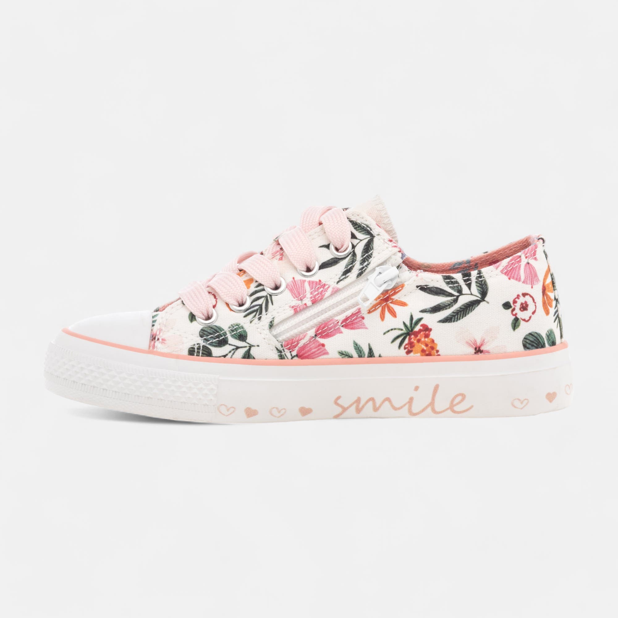 Baskets en toile Fille blanc