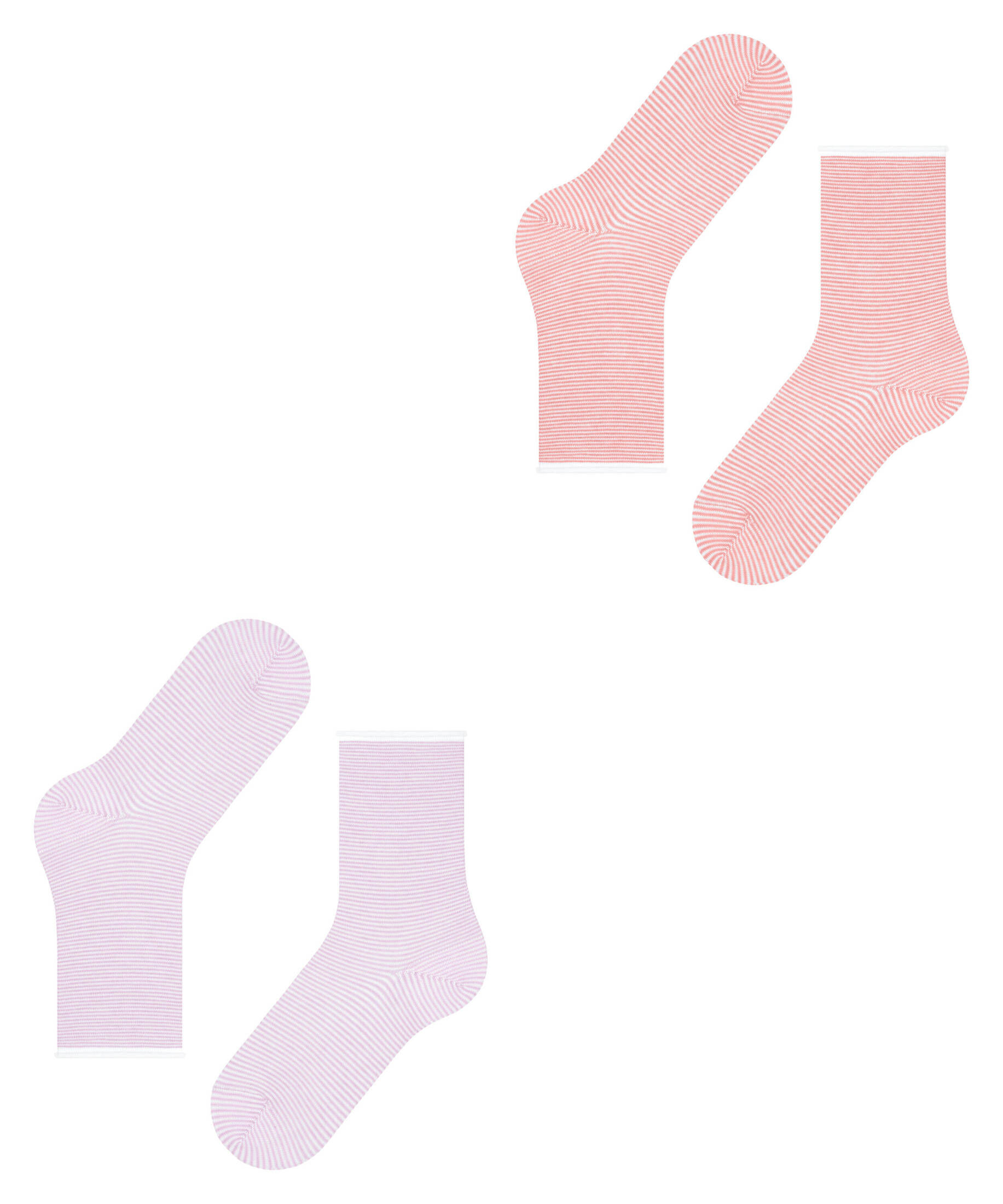 Esprit| Damen Socken Allover Stripe 2-Pack
