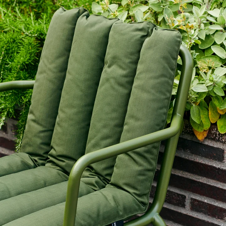 HAY - Palissade Soft Quilted Cushion, für Dining Bench, sky grey