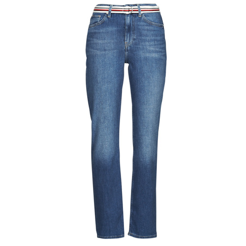 Tommy Hilfiger - NEW CLASSIC STRAIGHT HW A LEA - Bleu Medium