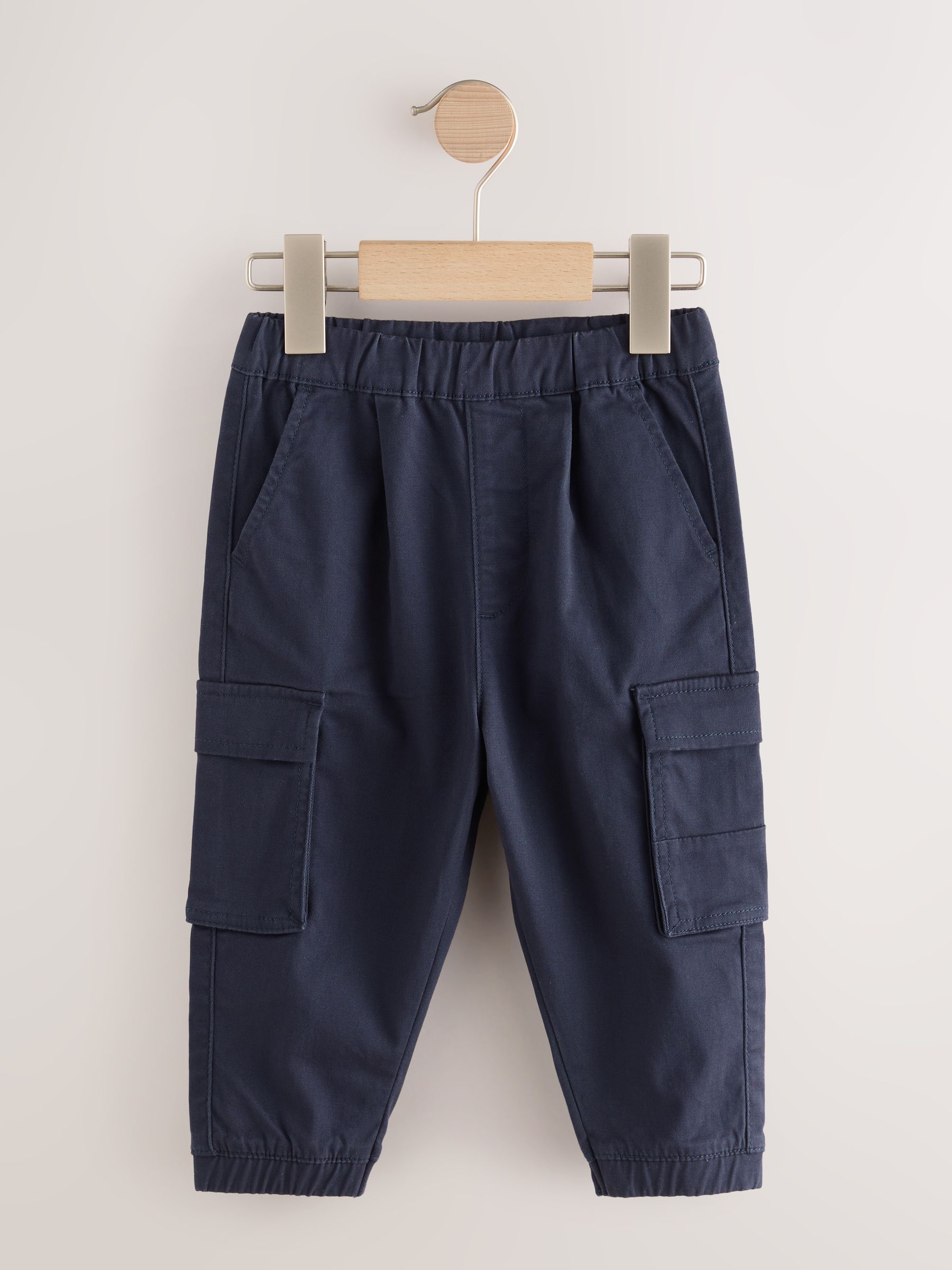 Bruin/marineblauw - Cargo Trousers 2 Pack (3mths-7yrs)