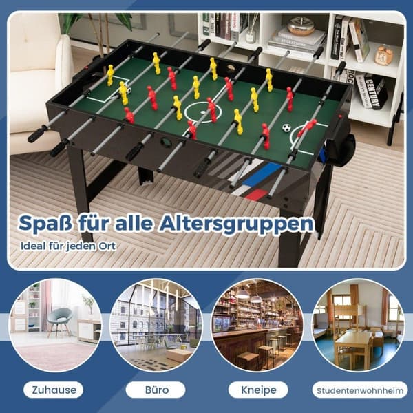 4 i 1 multi-spill bord med bordfotball og biljard biljard og air hockey og bordtennis arkadespillsett