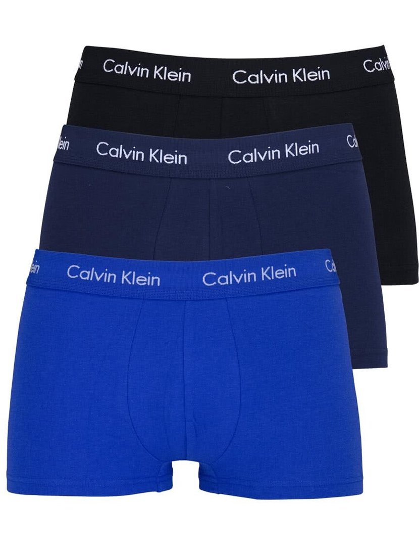 Pack of 3 Black and Blue Boxers