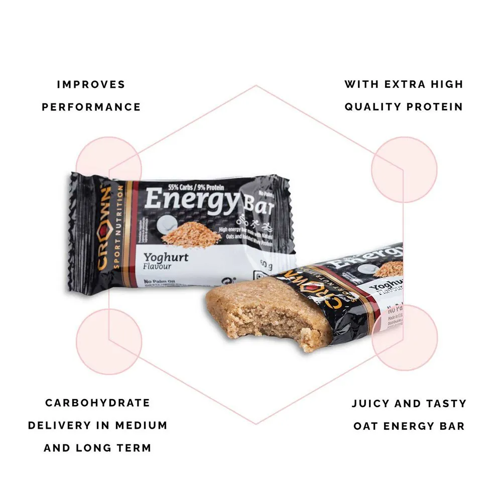 Barra de Iogurte Energética Crown Sport Nutrition 60g