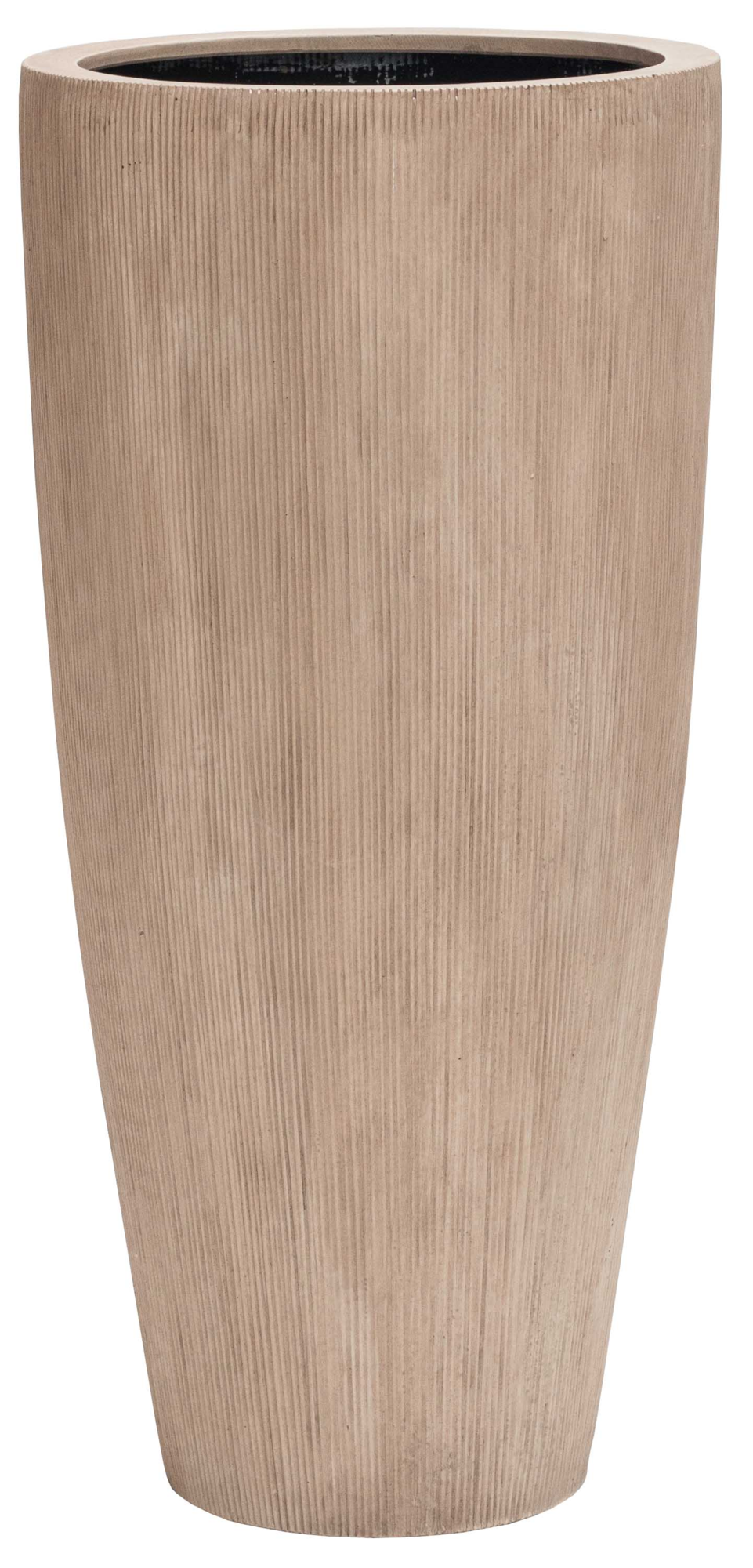 Plantenpot Java big stripe beige Ø47 x H100 cm