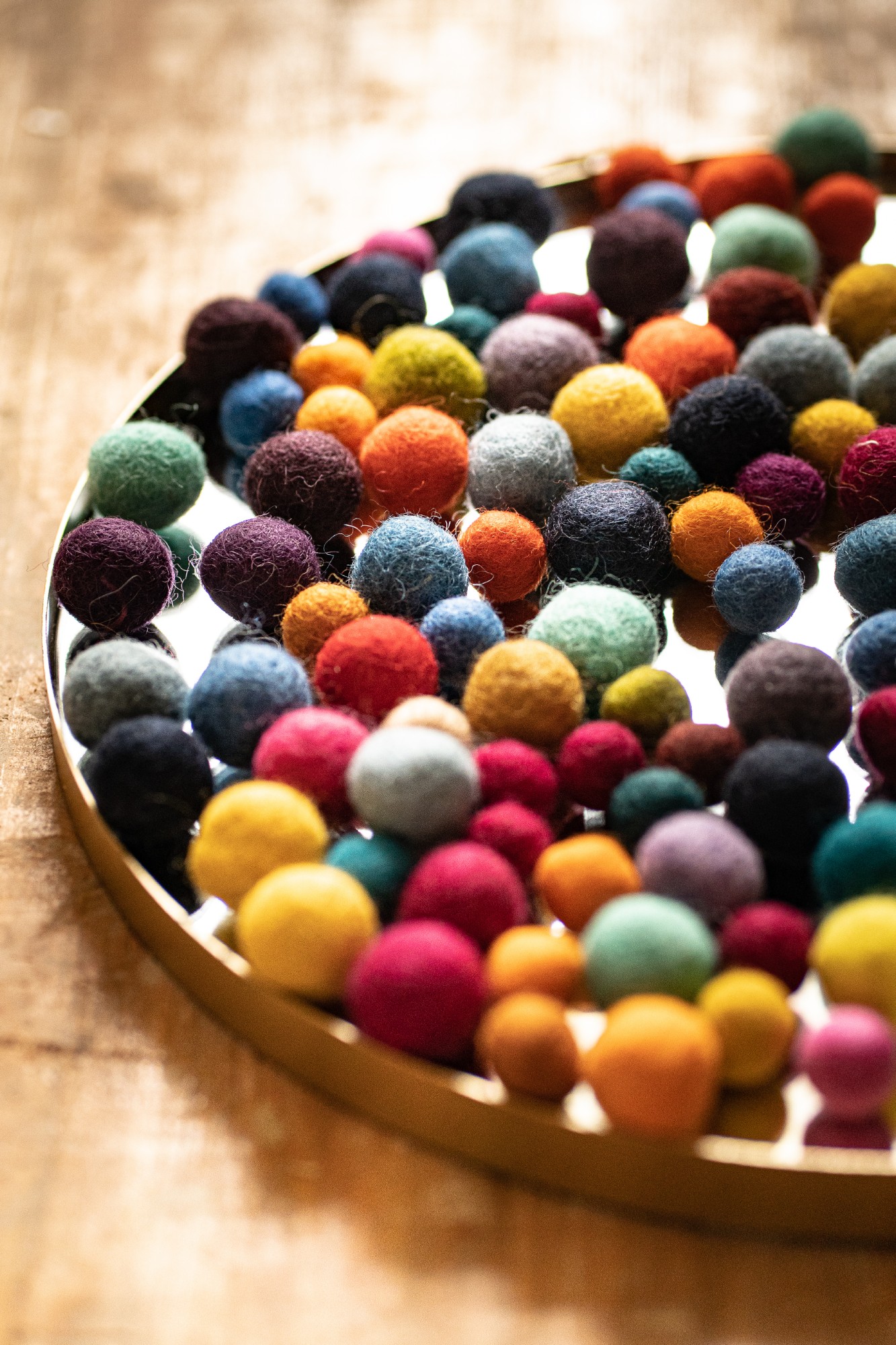 Filz-Pompons, multicolor, Ø 15 mm günstig bestellen