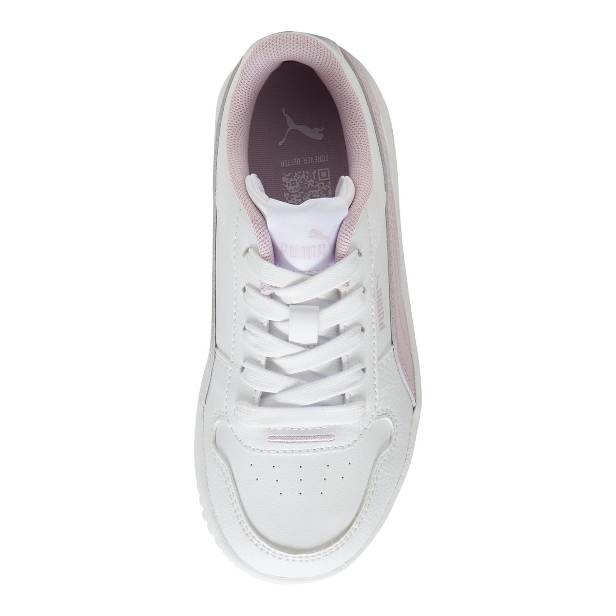 PUMA-Carinastv-jg-Baskets - Talon plat - Blanc