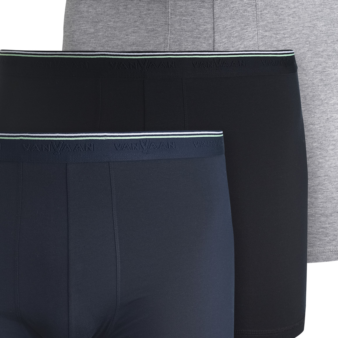 VanVaan 3 Herren Boxer im Set dunkelblau / grau / schwarz