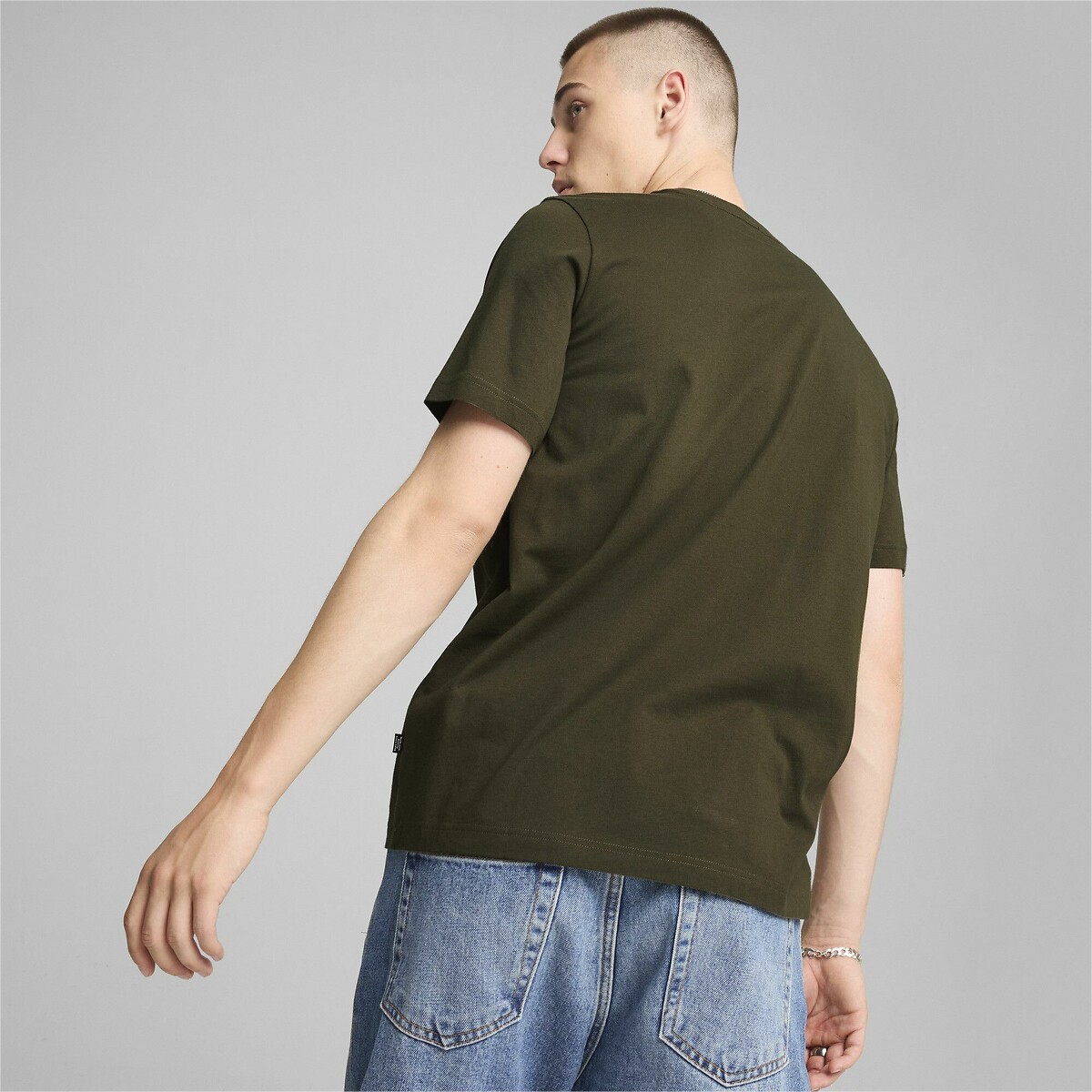 PUMA<br>Camiseta de manga curta, Essentiel, logo pequeno