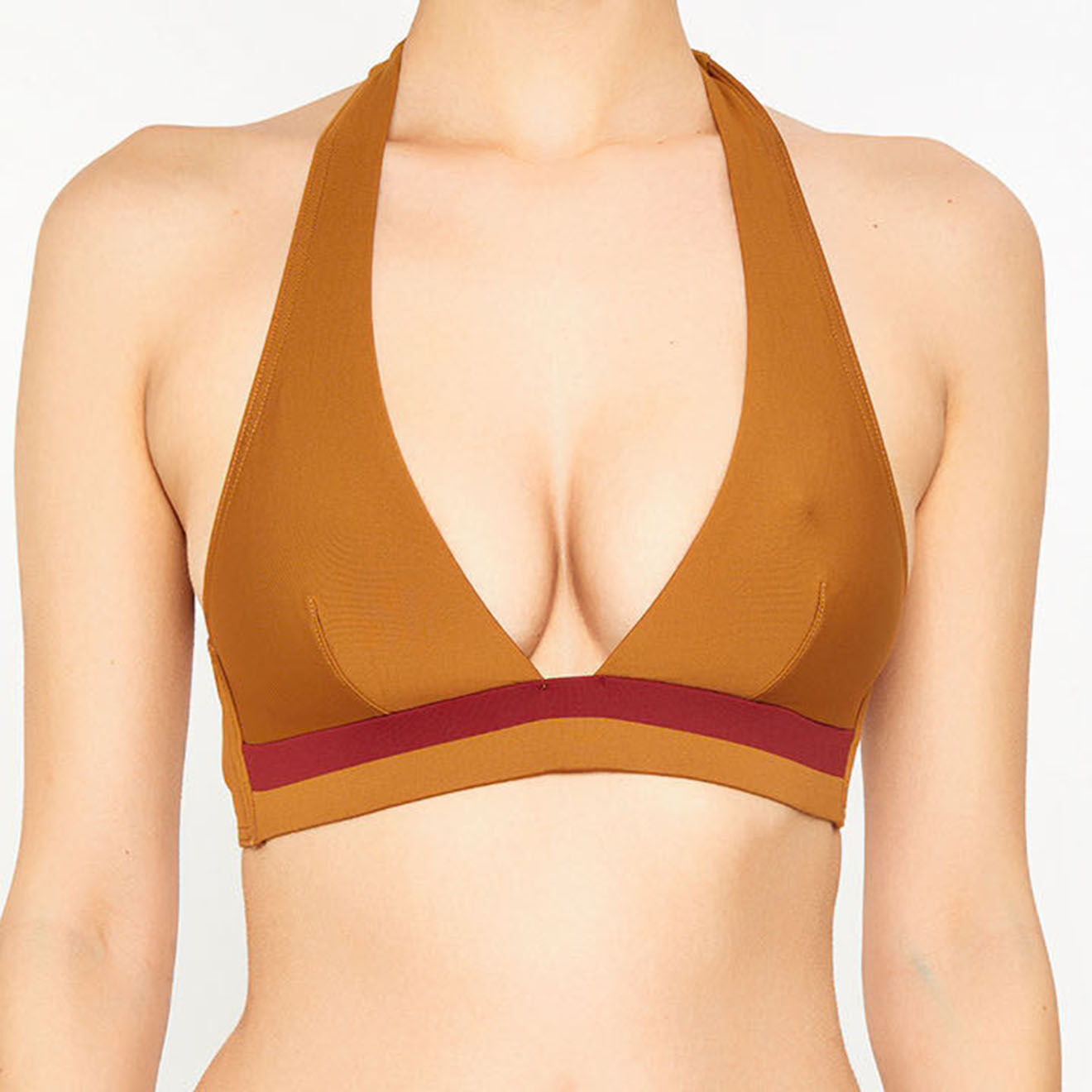 Iodus Haut de maillot de bain Iker marron/acajou