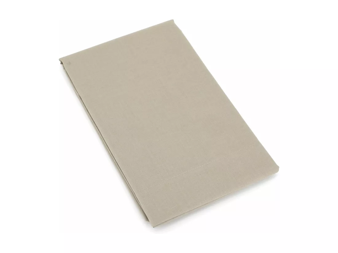 Taie de traversin uni 140x43 cm coton ALTO Chamois