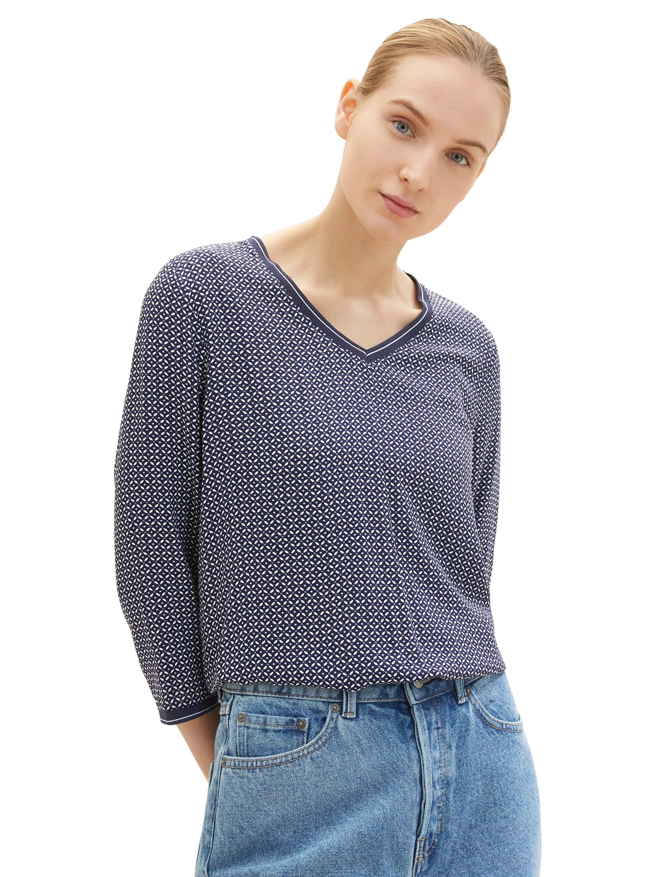 Damen Shirt mit Alloverprint